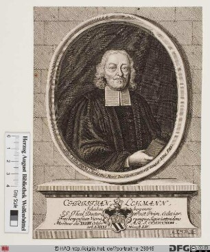 Bildnis (Johann) Christian Lehmann