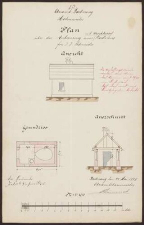 Schneider, Jakob, Bauer Bau eines Wasch- und Backhauses