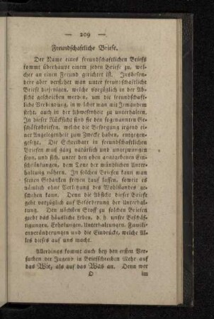 Freundschaftliche Briefe.