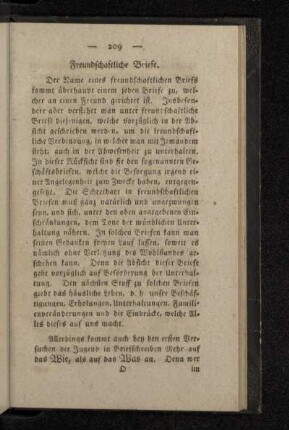 Freundschaftliche Briefe.