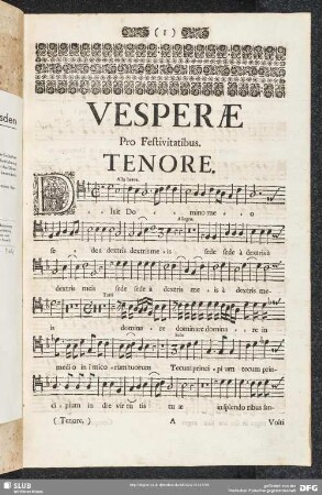 Vesperae pro Festivitatibus