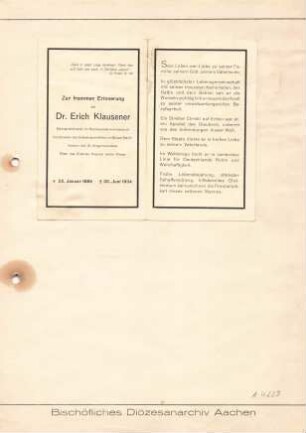 Klausener, Erich (Dr.)