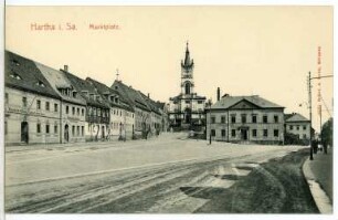Hartha. Marktplatz