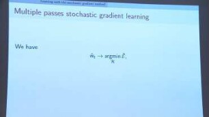 Generalization properties of multiple passes stochastic gradient method