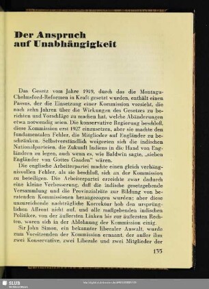 Der Anspruch auf Unabhängigkeit