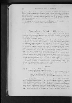 Versammlung zu Lübeck. - 1363 Jun. 24.