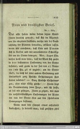 Neun und dreißigster Brief