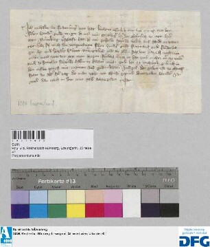 Wilhalm der Frawnberger vom Hag stellt der Stadt Nürnberg Quittung aus über 700 fl. Reichssteuer, die ihm der König Wenzel verpfändet hatte.