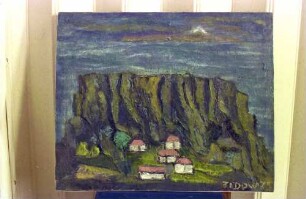 Gemälde, Juan Tidow, Felsen