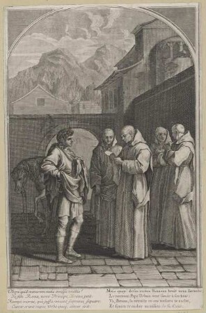 Bildnis des Heiligen Bruno (eine Nachricht vom Papst erhaltend)