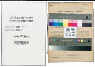 Entnazifizierung Wilhelm Hase , geb. 04.02.1904 (Ingenieur)