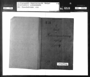 Etat und Rechnungsnachweisung