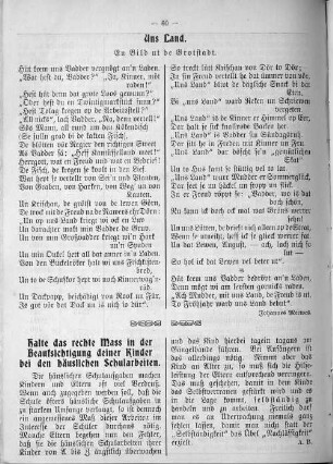 Halte das rechte Mass in der Beaufsichtigung deiner Kinder bei den häuslichen Schularbeiten.