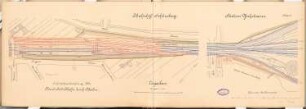 Nord-Süd-Bahn durch Berlin Schinkelwettbewerb 1897: Lageplan Bahnhöfe Schöneberg, Yorckstraße 1:1000