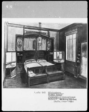 Jugendstil-Schlafraum