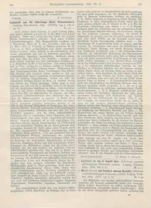 449-450 [Rezension] Festschrift zum 80. Geburtstage Moritz Steinschneider‘s