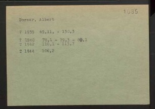 Dorner, Albert
