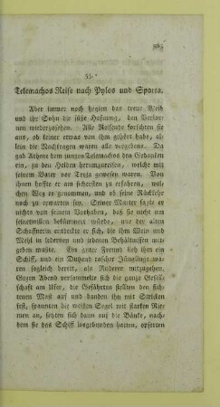 35. Telemachos Reise nach Pylos und Sparta