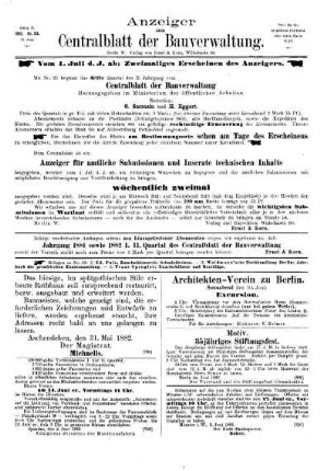 Anzeiger zum Zentralblatt der Bauverwaltung, No. 23