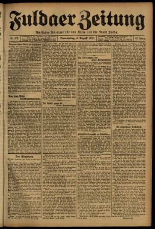 Ausgabe vom Donnerstag, den 04. August 1921.
