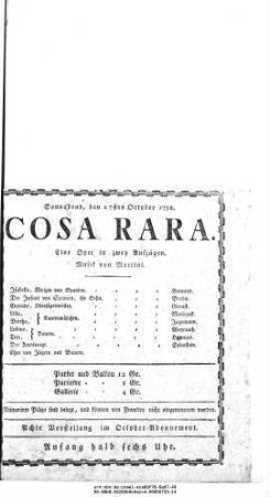 Cosa Rara