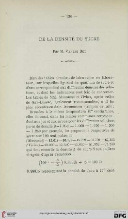 2.Ser. 8.1887: De la densité du sucre