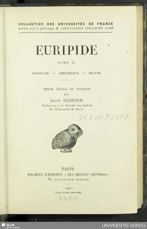 2: Hippolyte. Andromaque. Hécube
