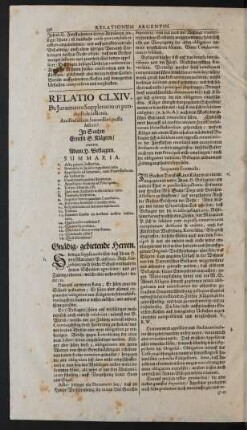 Relatio CLXIV.