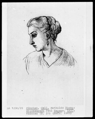 Skizzenbuch — Mädchen