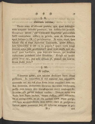 §. XI. Et tollitur