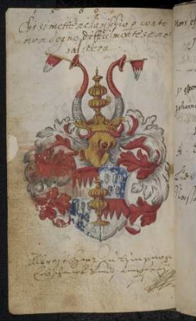 Wappen: Albrecht (III.) von Limpurg(-Gaildorf) (1568-1619), EIntrg 1589