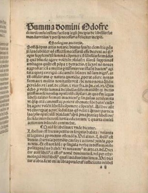 [Summa Odofredi de formandis libellis.]