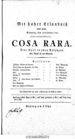 Cosa Rara