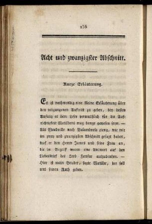 Acht und zwanzigster Abschnitt.