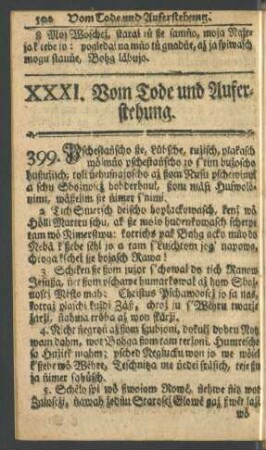 XXXI. [XLI.] Vom Tode und Auferstehung