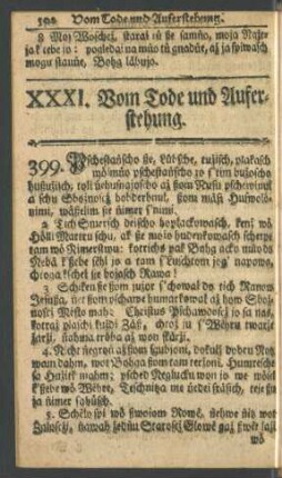 XXXI. [XLI.] Vom Tode und Auferstehung
