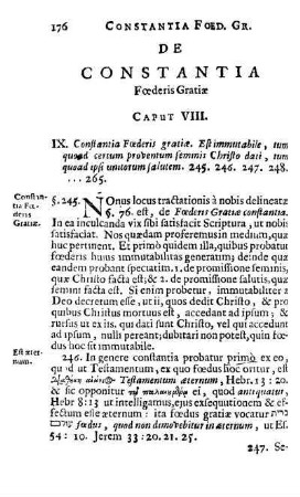 De Constantia Fœderis Gratiæ Caput VIII.