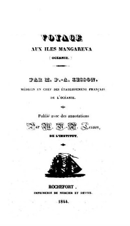 Voyage aux iles Mangareva (Océanie)