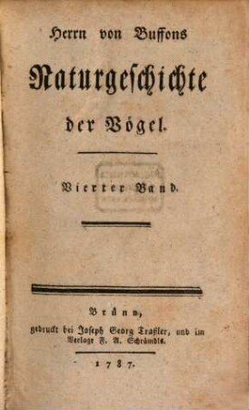 Herrn von Buffons Naturgeschichte der Vögel, 4