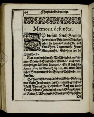 Memoria defunctæ.