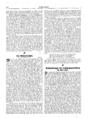 Die Willensfreiheit : (Schluß)
