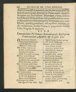 Commendatio Pii Ottonis Babenbergensis Episcopi ...