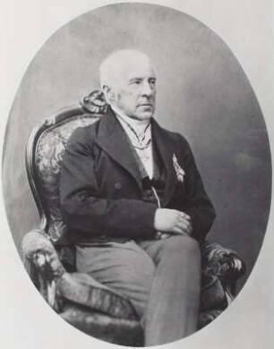 Bildnis des Malers, Arztes und Philosophen Carl Gustav Carus : Brockmann, F. und O.: Carl Gustav Carus. Photographie/Albuminpapier. 1865