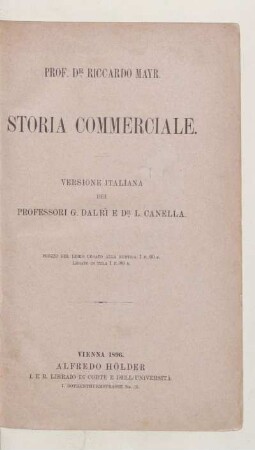 Storia commerciale