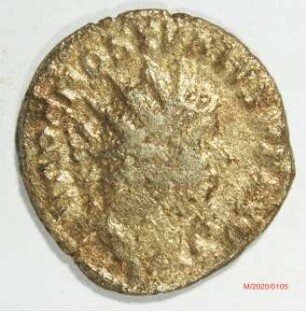 Römische Münze, Nominal Antoninian, Prägeherr Postumus, Prägeort Köln, Original