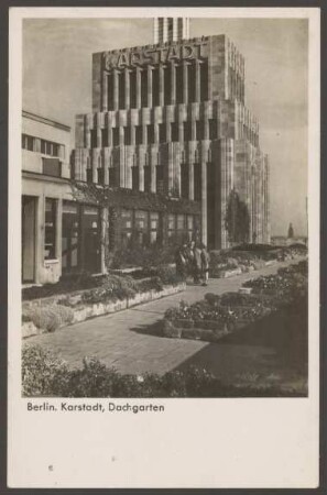 Ansichtskarte Turm im Karstadt-Dachgarten [2/2]