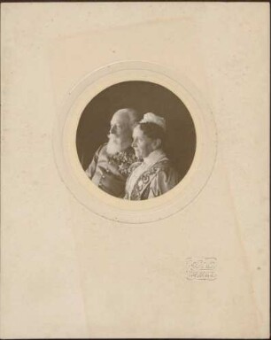 Großherzog Friedrich I. und Großherzogin Luise, Brustporträt.