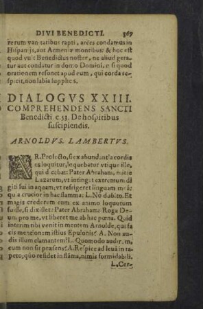 Dialogus XXIII. - XXIIII.