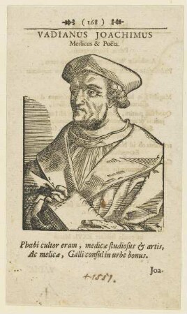 Bildnis des Joachimus Vadianus