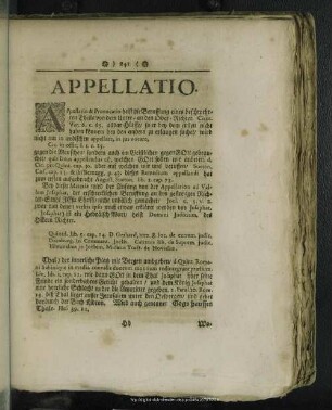 Appellatio